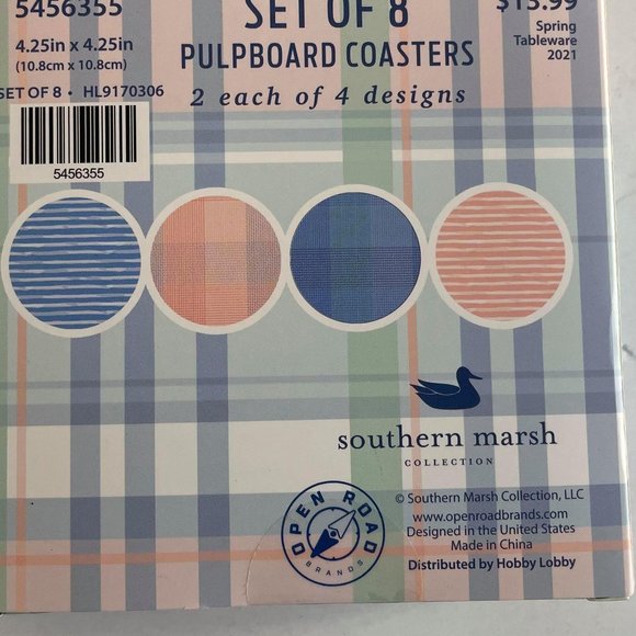 NWT- Set of 8 Coasters - Picture 2 of 2